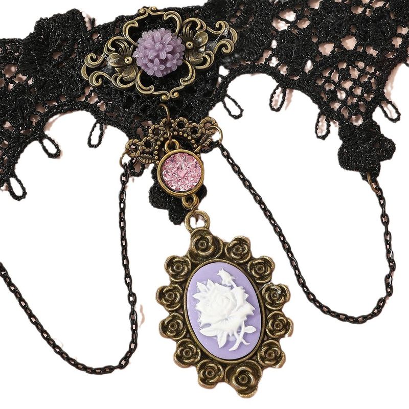 Nuova collana in pizzo in stile coreano per donna, semplice collana corta alla moda, versatile girocollo decorativo da sposa_voghion.com