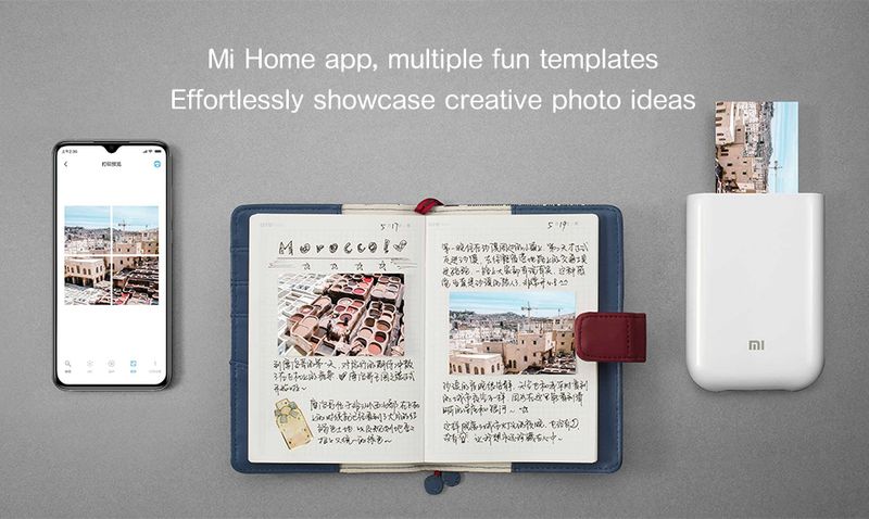 Neien Original Portable Mini Xiaomi Pocket Fotodrucker Kabellos Bluetooth Thermodruck AR Video Mijia ZINK_voghion.com