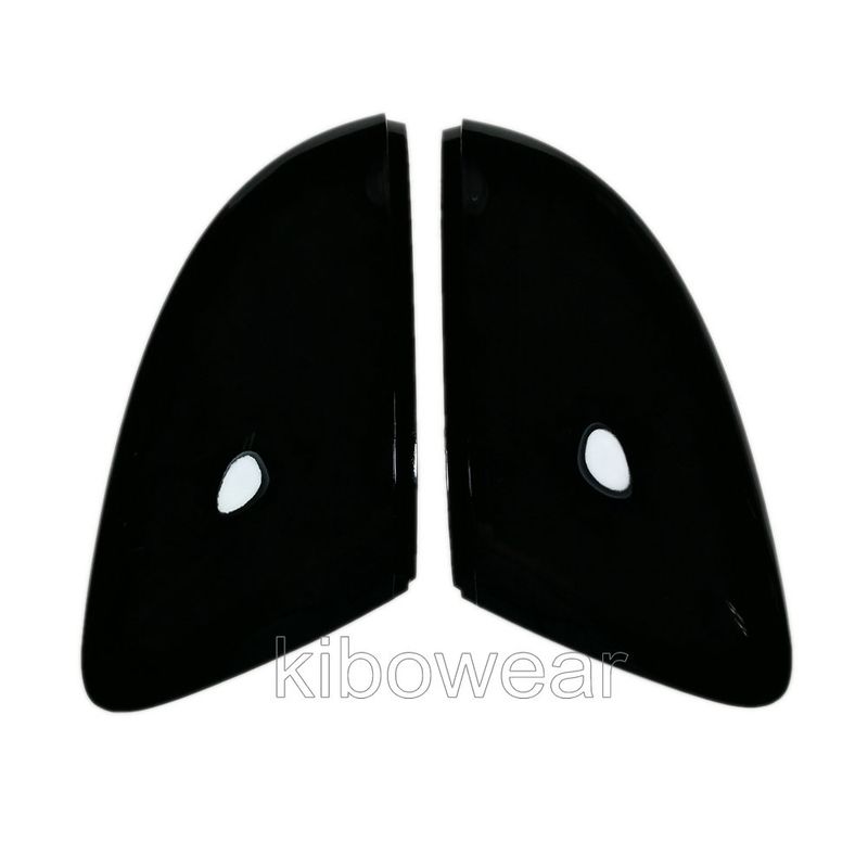 Black Side Wing Mirror Caps Cover for VW Nivus T-cross 2020 2021 2022 T-roc Troc Replace for Skoda Octavia III 2014 2019_voghion.com