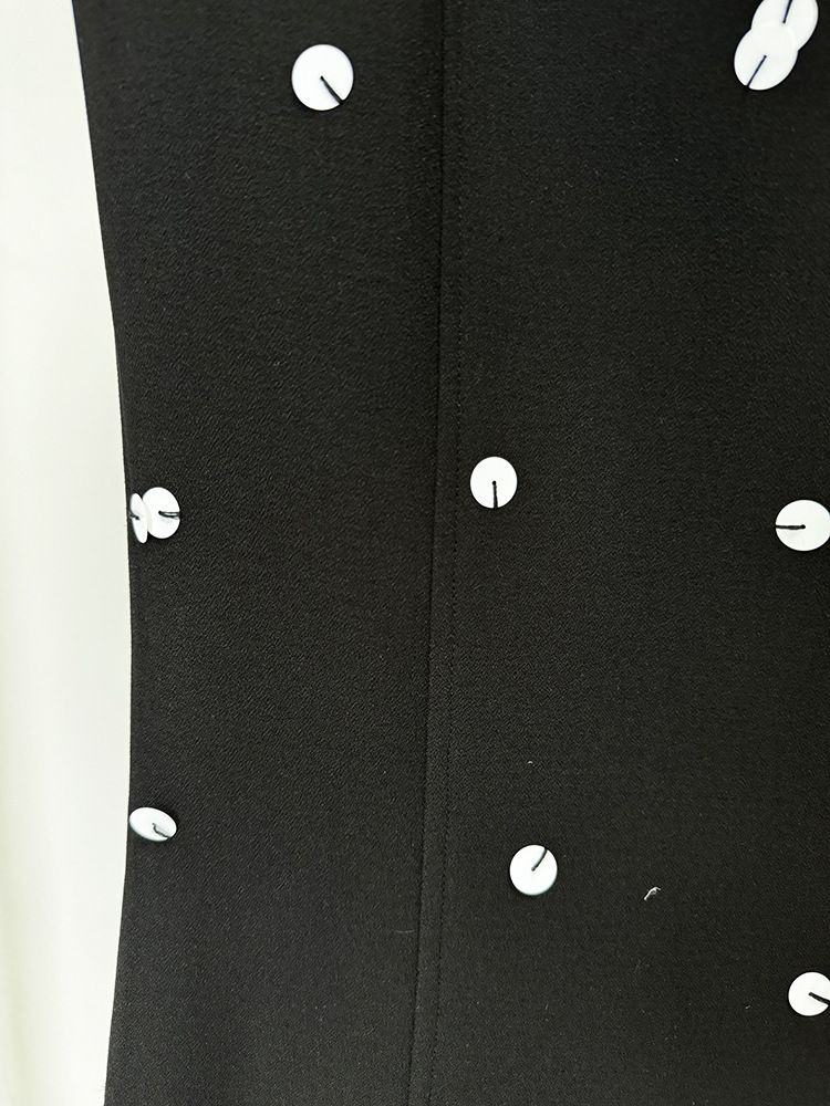 Moda Lantejoulas Contas Colorblock Terno Jaqueta Rabo de Peixe Saia Longa Terno_voghion.com