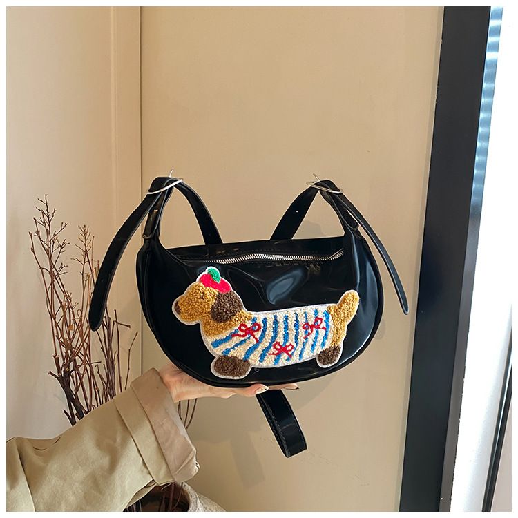 2024 new Korean version nylon canvas women's niche armpit casual bucket bag, large capacity handbag_voghion.com