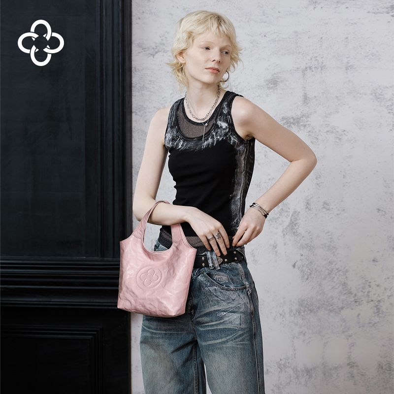 CASSILE Borsa a tracolla piccola con secchiello per l'acqua, rosa, 2025, nuova borsa a tracolla di alta qualità per donna_voghion.com