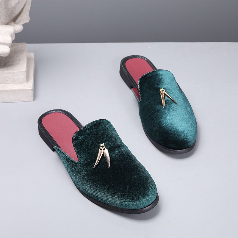 Freizeitschuhe von unschlagbarer Qualität, Baotou-Hausschuhe für Herrenoberbekleidung, rutschfeste und geruchsneutrale Füße, Halbschaftsandalen, Faule Schuhe_voghion.com