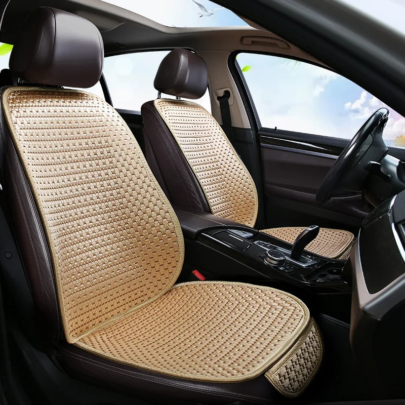 Sommerbezüge vorne Universal CoolCar Kissenmatte Ice Silk Auto Seat Protector Rücksitzbezug für Auto_voghion.com