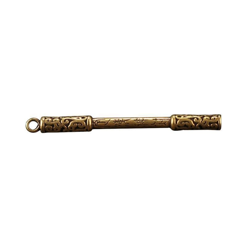 Fekete mítosz Nap Wukong Ruyi Arany Karika Medál Férfi Autó Kulcstartó Fix Tengeristen Tű Dekorációval_voghion.com