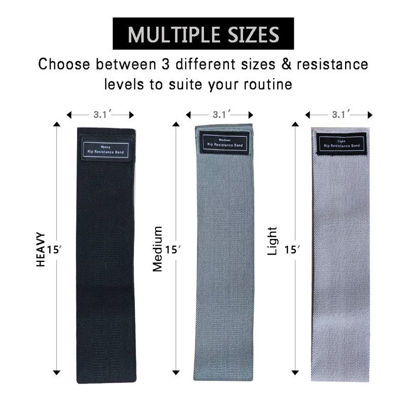 Set di elastici antiscivolo per allenamento di squat, sollevamento fianchi e glutei, fascia di resistenza per yoga_voghion.com