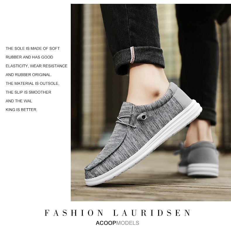 Fly-knit Freizeitschuhe Herren leichte Halbschuhe Slip-On Flats_voghion.com