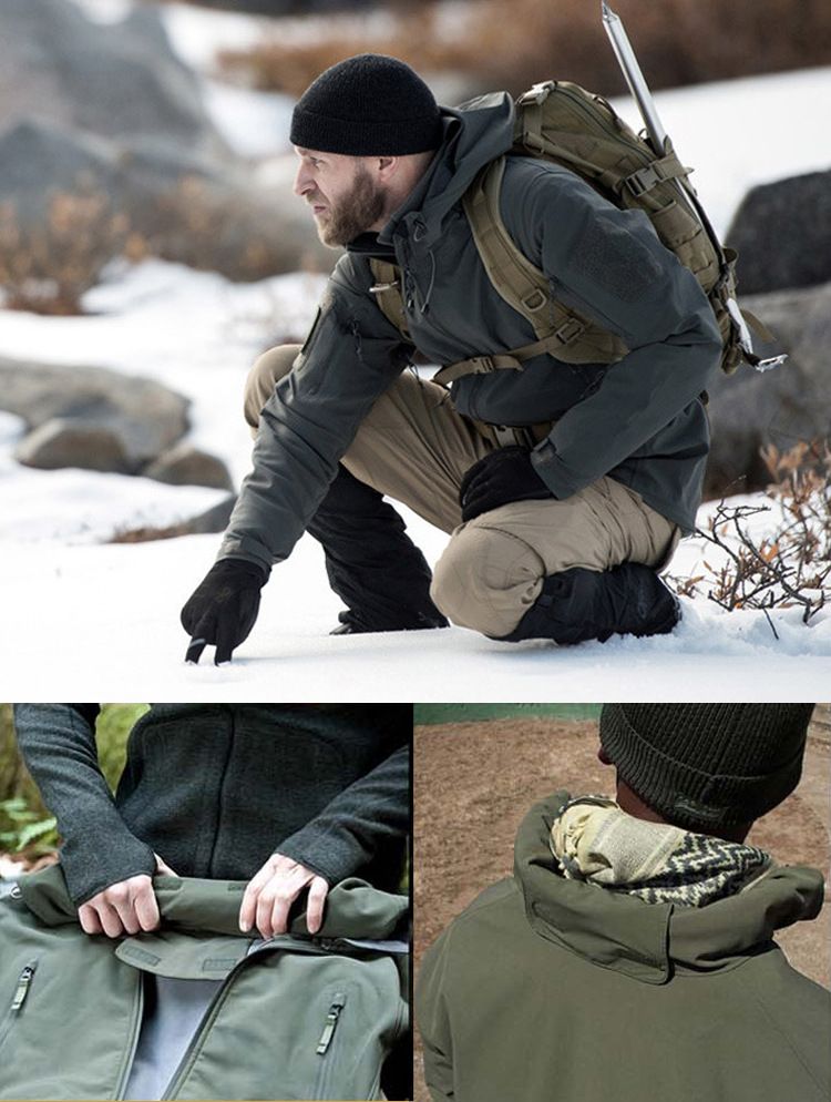 Giacca softshell da uomo, invernale, foderata in pile, antivento, traspirante, per escursionismo, sci, pesca, ciclismo, esterno, cappotto caldo_voghion.com