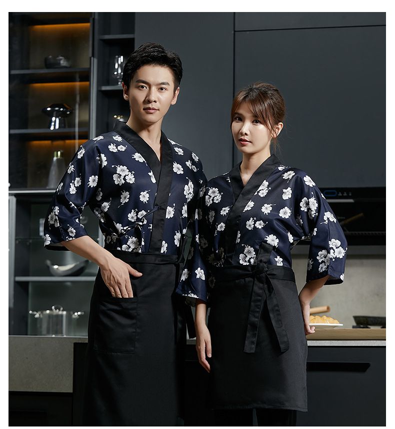 Men's Clothing Work Clothes, Japanese Restaurant Chef Clothes, Sushi Restaurant, Sashimi Barbecue Restaurant, Work Clothes, Kimono, Izakaya Clothes_voghion.com