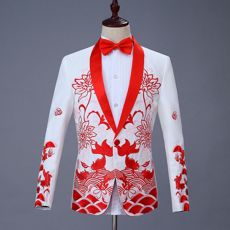 CT Performance Herrenanzug-Set im chinesischen Stil für Erwachsene, Hochzeit, Sänger, Bühne, Chor, Moderator, Kostüm, Abendgarderobe_voghion.com