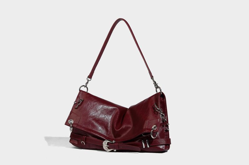 Millennium Trend Fashion Multifunctional Trend Underarm Multi Ring Foldable Design Shoulder Hbag Fashion Versatile_voghion.com