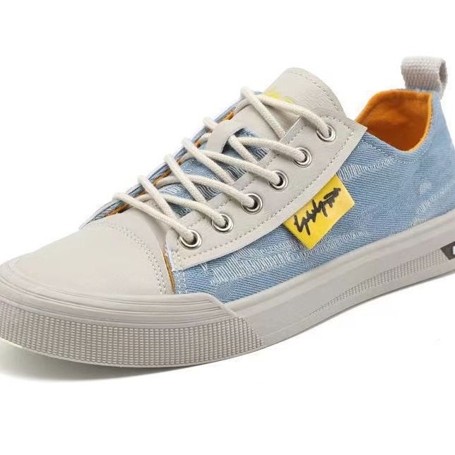 2025 neue Herbst Koreanische Flache Sohle Bord Student Mode männer Casual Canvas Schuhe_voghion.com