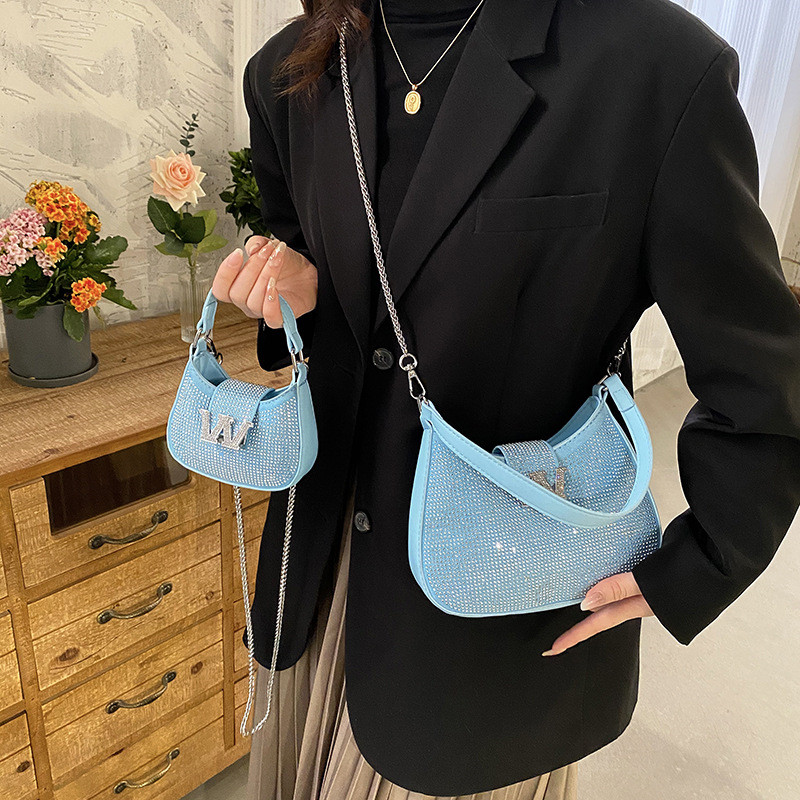 2023 nuove borse per le donne designer mini borsa a tracolla con strass borsa da sera borsa a tracolla con catena_voghion.com