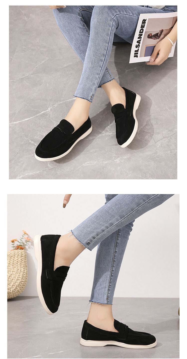 SHLIANG Social Wildleder Fahrschuhe Leder Frauen Freizeitschuhe Marke Design Weiche Frauen Loafer Mokassins Slip On Freizeit Wanderschuhe Y0269_voghion.com