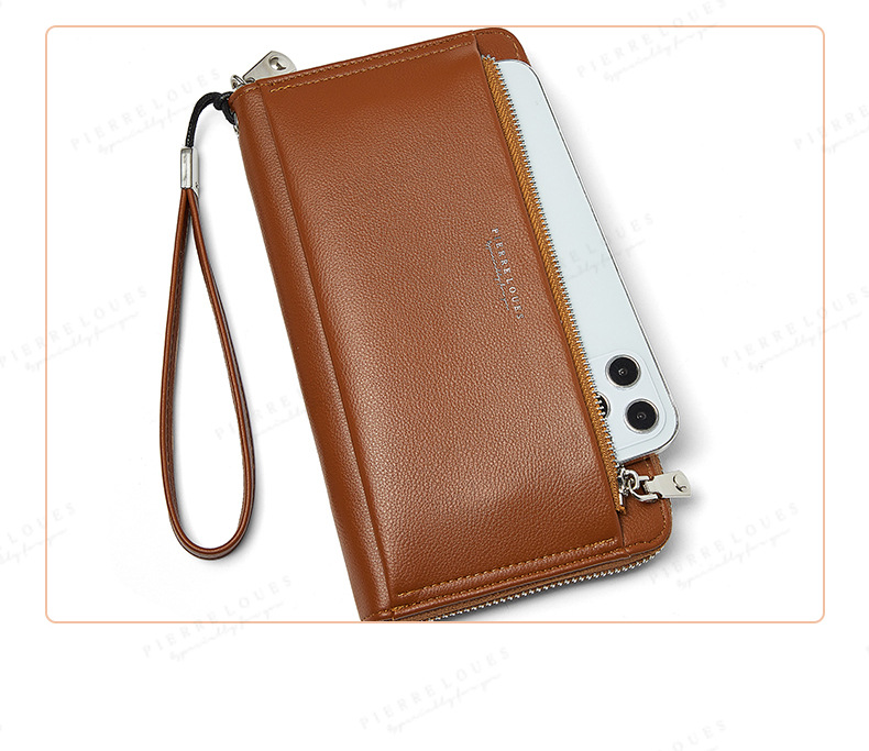 Women's Wallet 2024 New Letter Simplified Long Card Bag Wallet Multi Functional Large Capacity Handbag_voghion.com