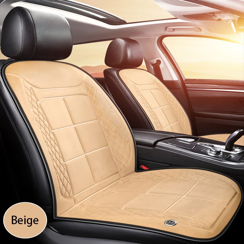 12V Heated Cushion Cloth/Flannel Heater Winter Warmer Seat Car Accessories Heating Pads Set Universal_voghion.com