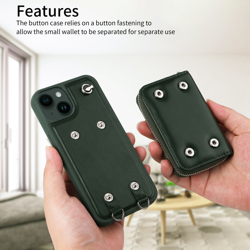 Mobile phone case for Apple 14promax mobile phone case iphone13 anti-fall shell 12 card 15plus crossbody 11 mobile phone case_voghion.com