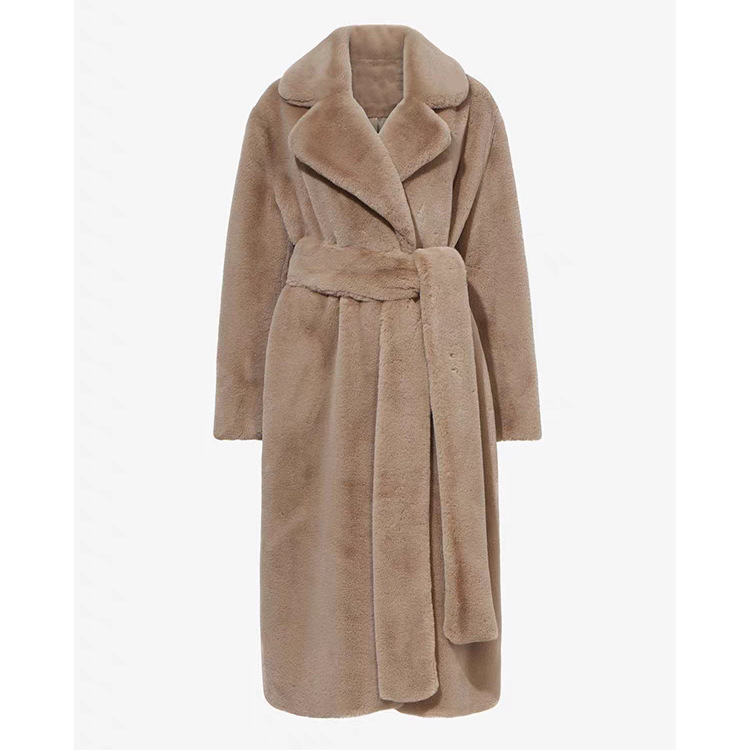 Women's Clothing Long Rabbit Fur Mink Imitation Fur Coat Thickened Coat Women's Slim Plush Coat_voghion.com