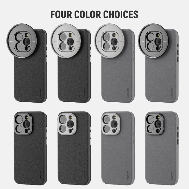 Neewer For IPhone 16 15 Pro TPU + PC Protective Case With 17mm Lens Backplate, 67mm Filter Adapter Phone Cage_voghion.com
