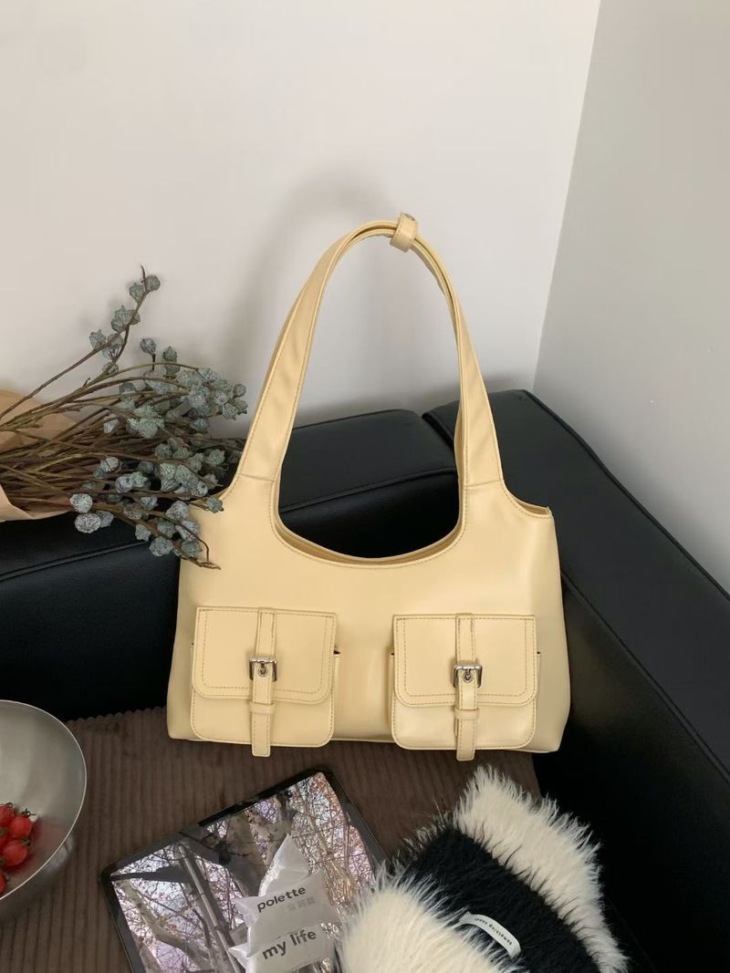 Bolso de hombro estilo bicicleta con múltiples bolsillos, estilo informal y fresco, para mujer, de diseñador coreano, con nuevas tendencias de moda para otoño e invierno._voghion.com