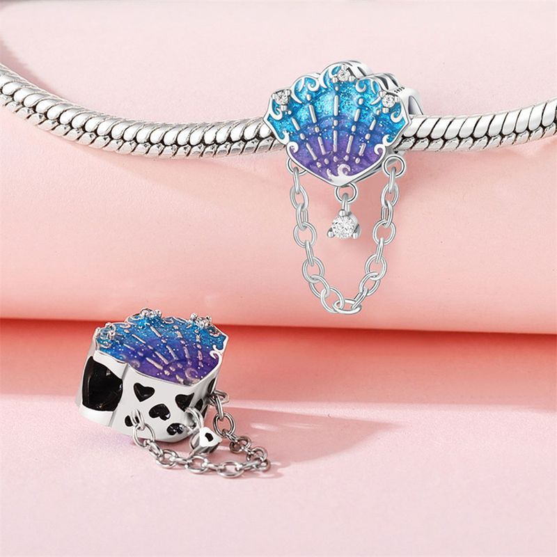 Bijou original en argent sterling 925 pour femme, pendentif queue de poisson en forme de tortue, style océan, accessoires de bijouterie DIY, bracelet à cordon_voghion.com