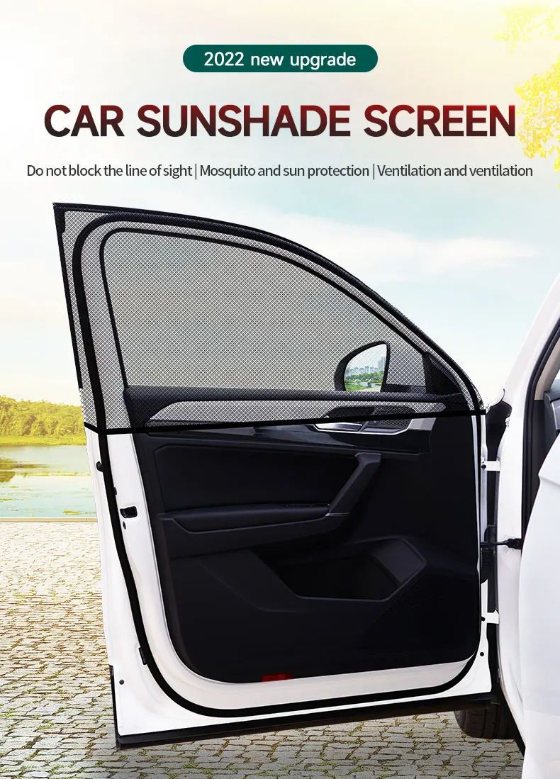 Bafang hatchback automobilska mreža za sunce, zaštitna mreža protiv komaraca za automobil, zaštitna mreža za prozore, zaštitna mreža za privatnost_voghion.com