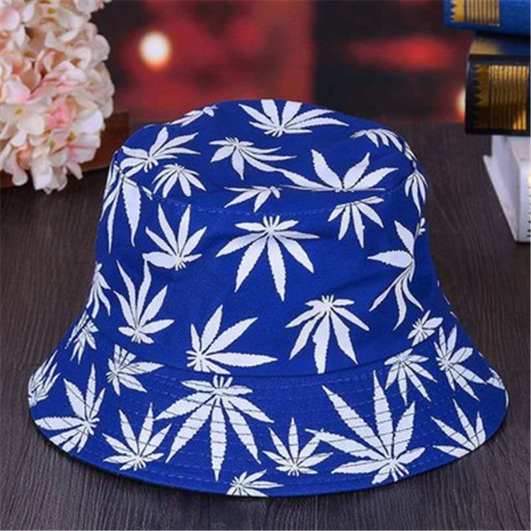 Frauen Eimer Hüte Männer Ahornblatt Drucken Kappe Panama Hut Sandstrand Sonnenhut Angeln Hut Fischer Kappe für Hip Hop Bob femme_voghion.com