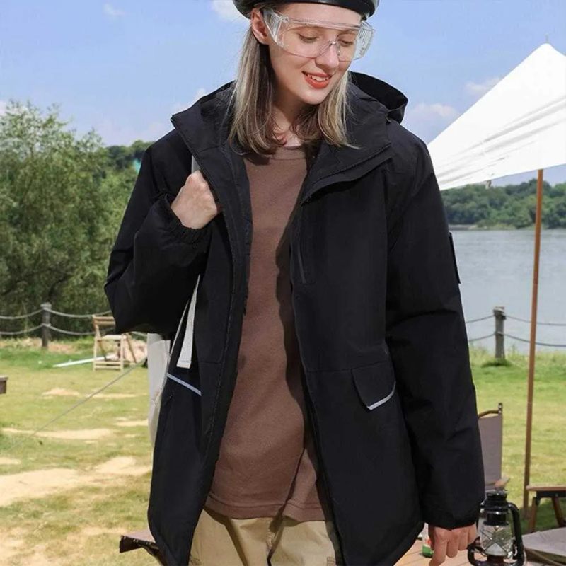Men's Jackets Unisex Jacket Cotton Padded Solid Hooded Long Sleeve Windproof Autumn Winter Zipper UV Protection Climbing_voghion.com