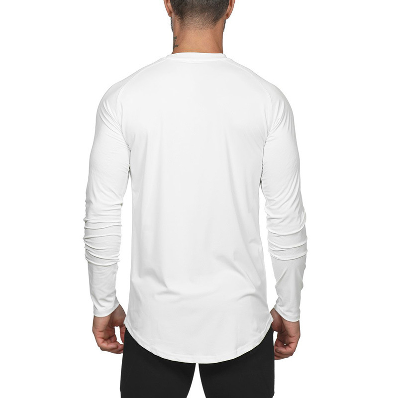 Herren Quick Dry Mesh Langarm T-Shirt Herbst Winter American Tights Laufen_voghion.com