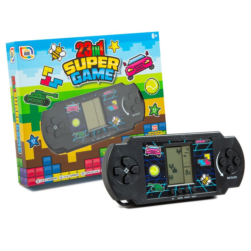 Electronic Hand Held Retro Game Boy Console 23 Games Machine Battery Operated_voghion.com