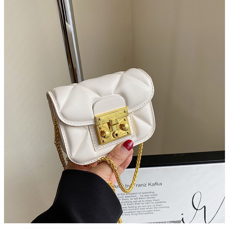 Mini borsa obliqua a rombo 2023 versione coreana personalità semplice naso di maiale borsa piccola borsa rossetto da donna di fascia alta_voghion.com