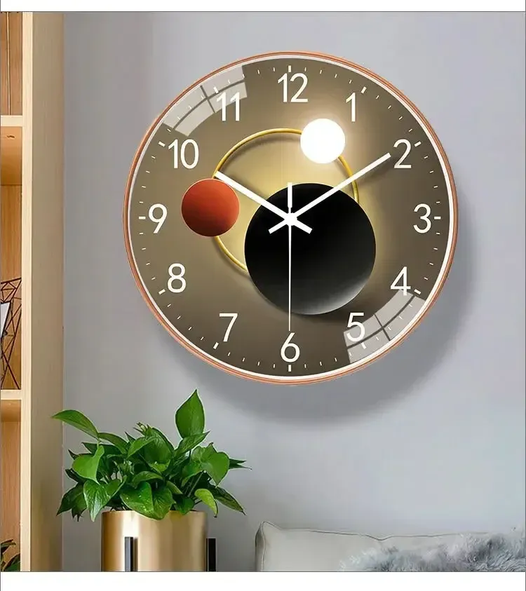 8" Vintage Wall Clock - Silent Nordic Home Decor_voghion.com