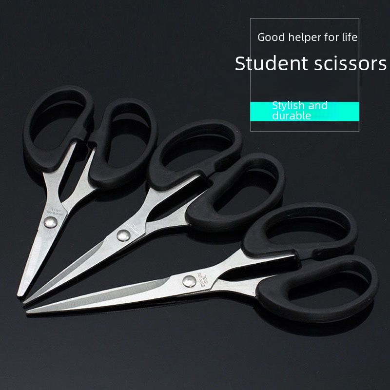 Roestvrijstalen kleine schaar kantoorbenodigdheden schaar papier-knipschaar pony draadschaar hand-knip papier-knip huishoud_voghion.com