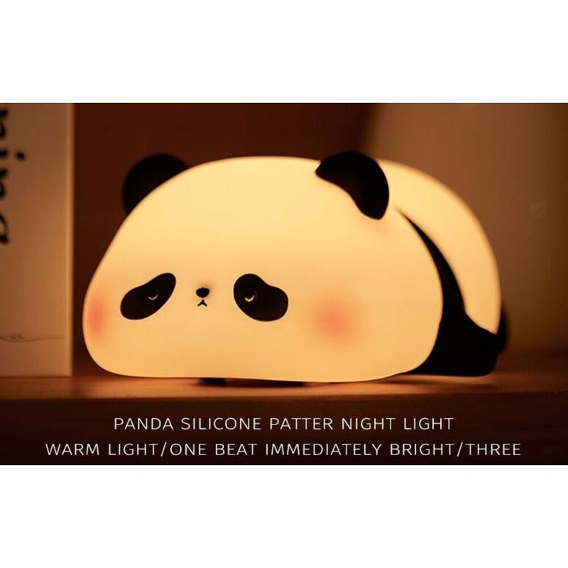 Cartoon Panda Rechargeable And Plug-in Dual-use Healing Stress Relief Night Sleep Aid Soft Eye Protection White Light_voghion.com