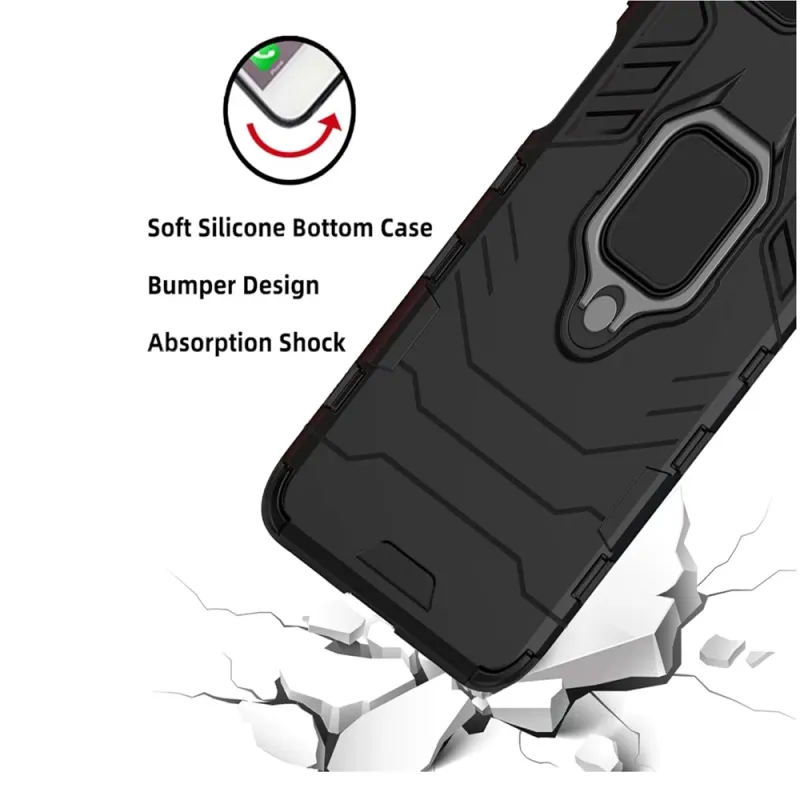 Kickstand Phone Case For Xiaomi Poco X7 Pro Cover With Ring Magnetic Bracket Shell Fundas Coque_voghion.com