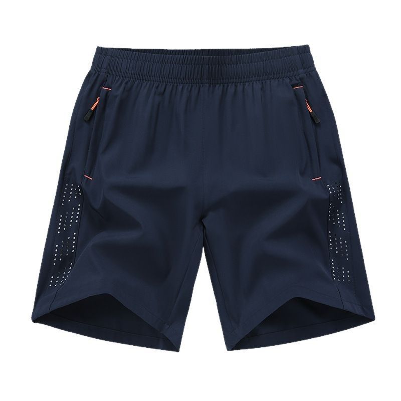 Ice Silk Cropped Pants In Summer, Thin Casual Quick Drying Pants, Loose Fit Sports And Fitness Running Shorts For Men_voghion.com