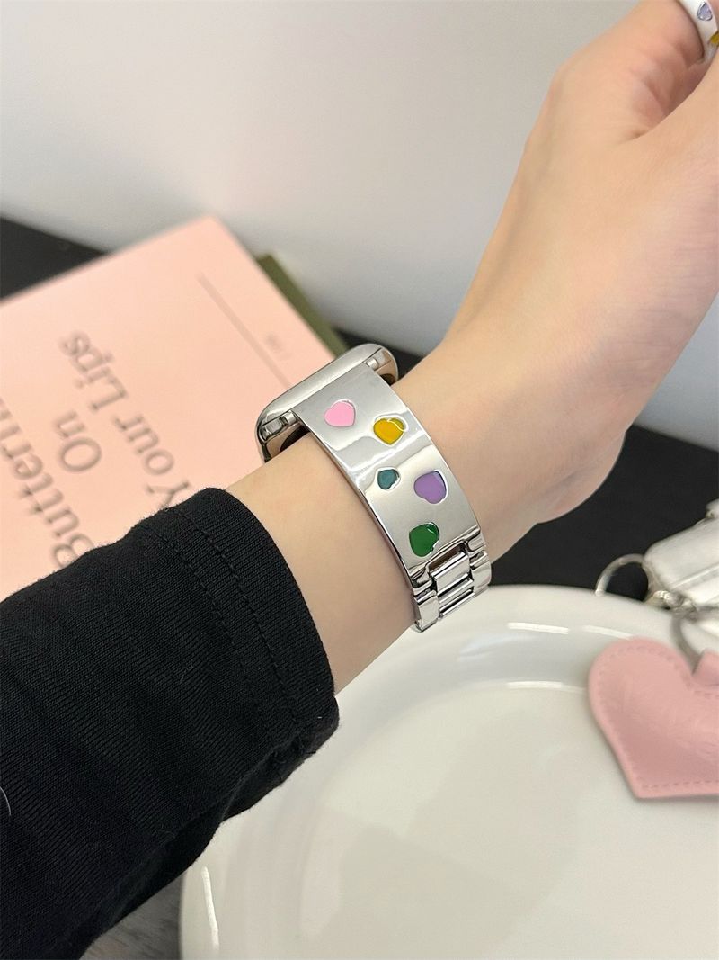 Iwatch óraszíj 42/44/45/46/49mm 38/40/41mm fém divatos óraszíj Ultra2 sorozathoz 10/9/8/7/6/5/4/3/2/1_voghion.com