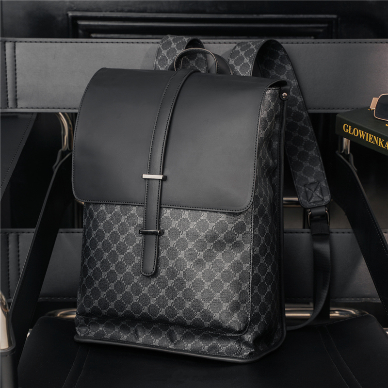 2025 Men's Stylish Backpack - Waterproof 14-17" Laptop Bag, Large Anti-Theft Daypack For College, Gym, Work, Smooth Zipper, Black_voghion.com