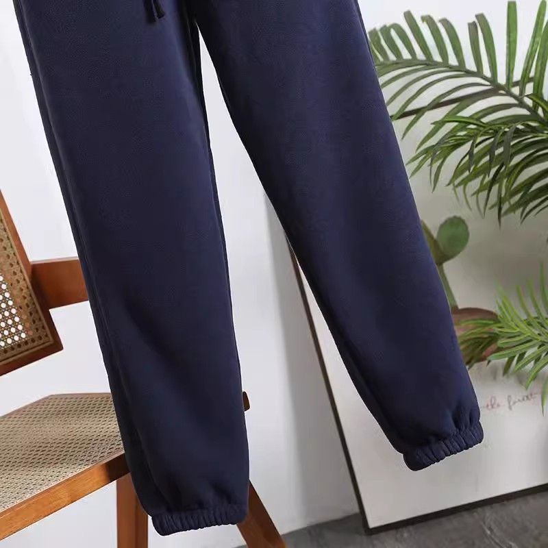 Pantaloni da tuta chiusi da uomo e da donna, caldi e caldi, resistenti al freddo, in pile spesso e velluto, per attività all'aperto, tempo libero e sport, adatti a autunno e inverno._voghion.com