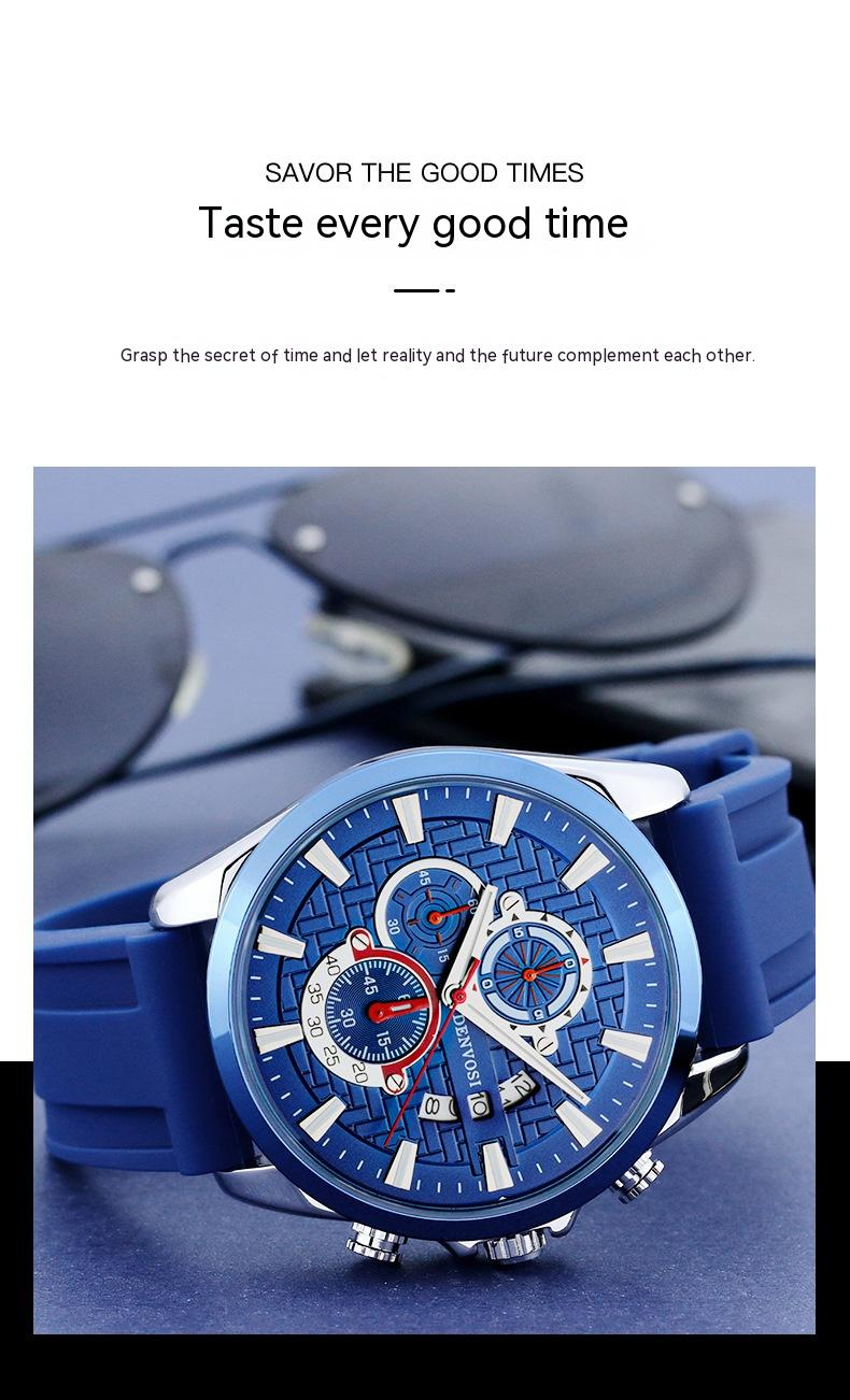 New Hot Selling Danfoss True Three Pin Calendar Wrist Watch Men's Fashion Nightlight Waterproof Men's Business Watch 2023_voghion.com