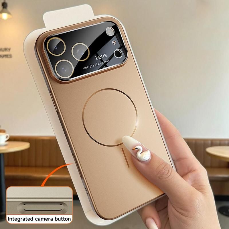 Magnetische Schutzhülle, passend für iPhone 17, 16, 15, 14, 13, 12 und 11 Pro Max. Mit magnetischem Design für kabelloses Laden und großem Display._voghion.com