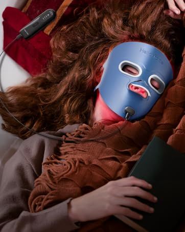 280 LED-Rot- und Blaulichttherapiemaske gegen Akne und Falten, verbesserte sanfte Rotlichttherapie mit 4 Modi, 3000-mAh-Akku, Augenschutz_voghion.com