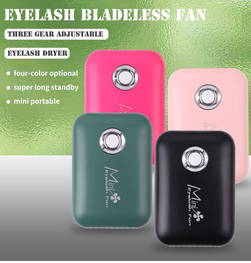 Mini-Wimpernverlängerungs-Trockner-Ventilator – Handgerät mit Ständer – Per USB wiederaufladbarer Wimpernföhn für die Wimperntransplantation – Schnelltrocknend, tragbar – Profi-/Heimgebrauch_voghion.com