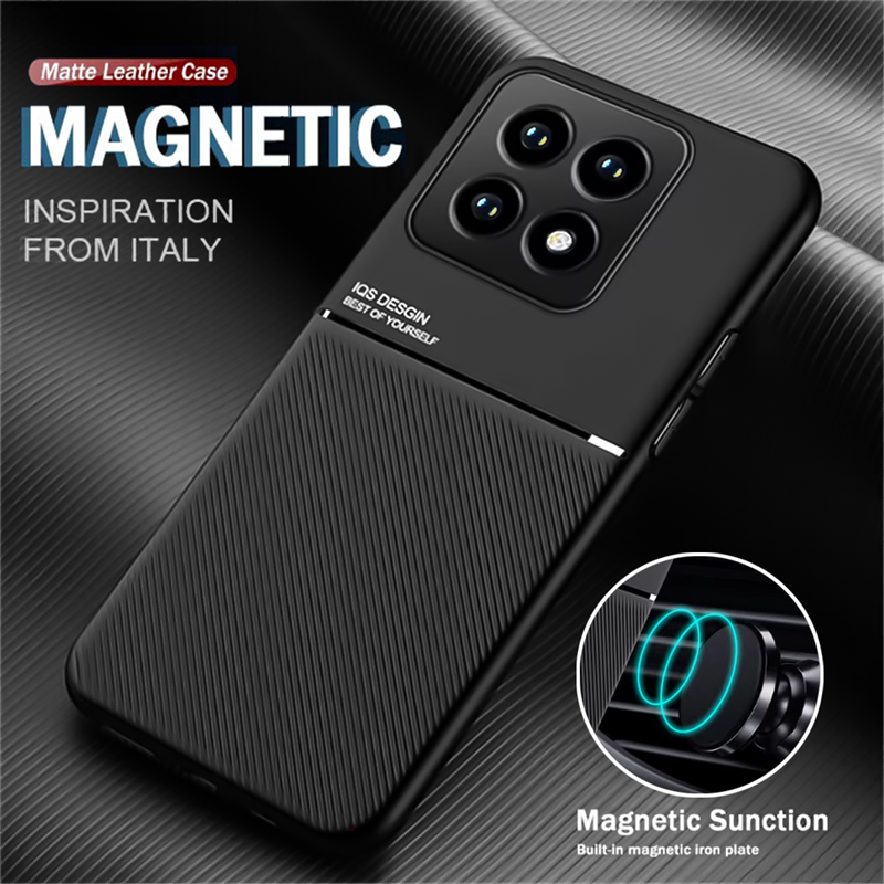 Custodie magnetiche per Xiaomi Mi 14T 13T 12T 12S 11T 10T Pro Custodia in pelle con texture per Xiaomi 15 14 13 11 Ultra Pro 12 Lite Cover_voghion.com