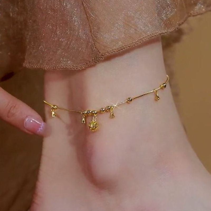 Gongling For Women, Simple Ancient Style, Zodiac Year Bell Anklet, Ins Niche Design, Light Luxury, Lucky Anklet_voghion.com