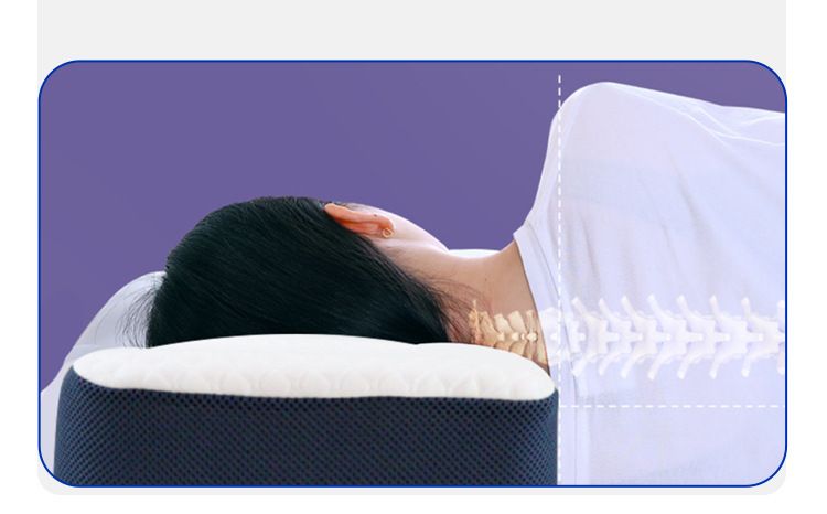 Inflatable Cervical Pillow For Neck And Shoulder,Contour Memory Foam Pillow,Ergonomic Neck Support Pillow For Side Back Stomach Sleepers_voghion.com