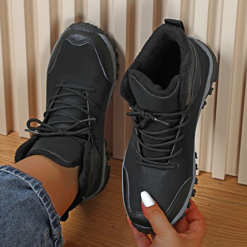 Herbst winter paar anti-rutsch verschleiß-beständig sport schuhe mit dicken baumwolle schuhe, kurze samt bequem für beide_voghion.com