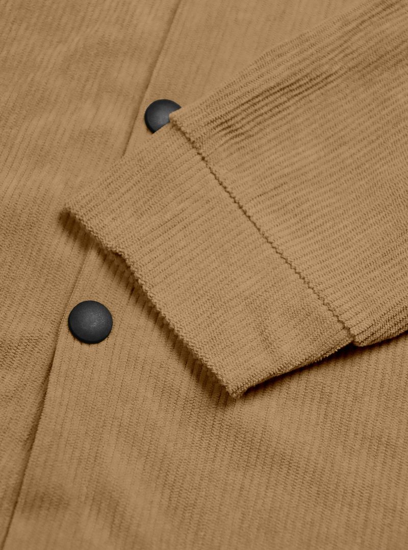 Herren-Cordhemd mit Knopfleiste – Slim Fit im Workwear-Stil, maschinenwaschbar und atmungsaktiv (S–XXXL, einfarbig, Vintage Casual Essential)_voghion.com