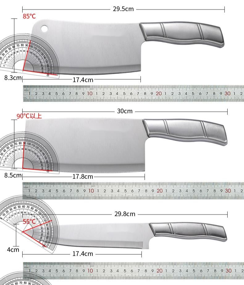 Stainless Steel Hollow Handle 8-Piece Kitchen Household Chef Meat Cutting Vegetable Fruit Multi-Purpose Knife Set_voghion.com