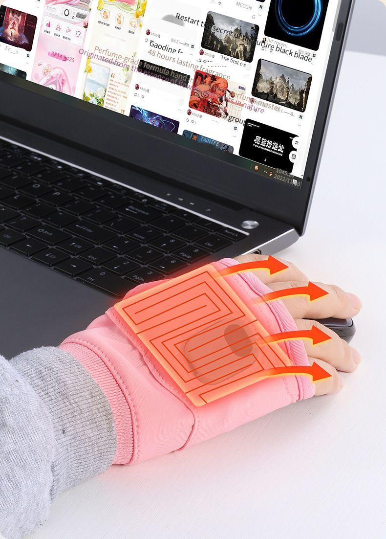 Beheizbare elektrische Handschuhe mit USB-Ladefunktion, ideal zum Radfahren für Damen und Herren, mit intelligenter Graphen-Handwärmer-Technologie für den Winter_voghion.com